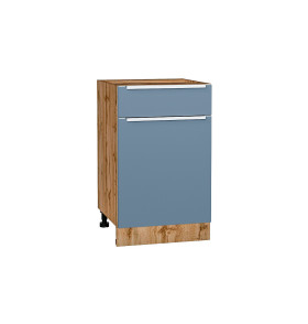 Шкаф нижний с 1-ой дверцей и ящиком Фьюжн, цвет: Silky Blue