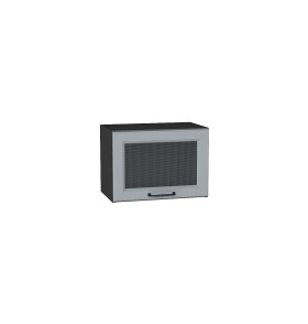 Шкаф верхний горизонтальный остекленный Ницца, цвет: Magnum