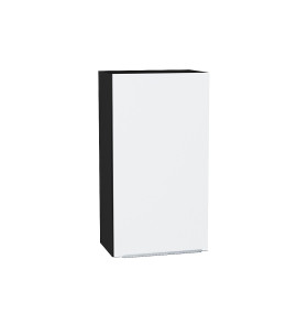 Шкаф верхний с 1-ой дверцей Фьюжн, цвет: Silky White