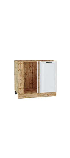 Шкаф нижний угловой Барселона, цвет: Белый | Пленка ПВХ., Белый