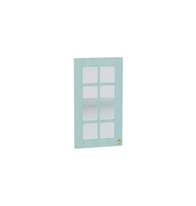 Комплект фасадов Прованс со стеклом для каркаса Ф-25 В400/ВУ590, цвет: Гoлyбoй