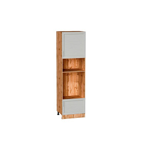 Шкаф пенал с 1-ой дверцей и ящиком под технику Сканди, цвет: Cappuccino Softwood