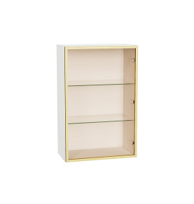 Шкаф верхний с 1-ой остекленной дверцей, цвет: Золотой