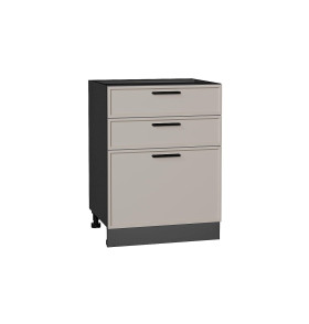 Шкаф нижний с 3-мя ящиками Фрейм, цвет: Clay Silk