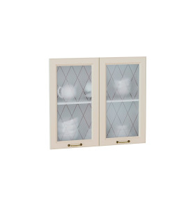 Комплект фасадов Ницца со стеклом для каркаса Ф-55 В800, цвет: Агат