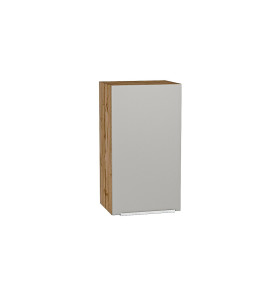 Шкаф верхний с 1-ой дверцей Фьюжн, цвет: Silky Light Grey