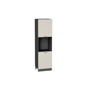 Шкаф пенал с 2-мя дверцами под технику Флэт, цвет: Cashmere In 2S