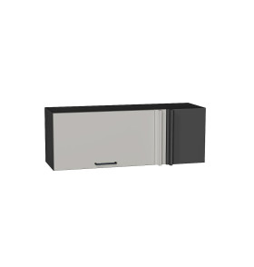 Шкаф верхний прямой угловой горизонтальный Флэт, цвет: Light Grey In 2S