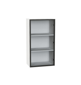 Шкаф верхний с 1-ой остекленной дверцей, цвет: Черный