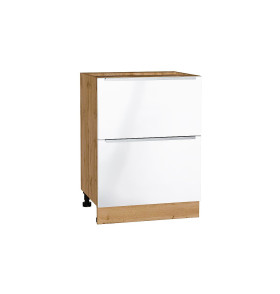 Шкаф нижний с 2-мя ящиками Фьюжн, цвет: Angel