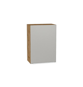 Шкаф верхний с 1-ой дверцей Фьюжн, цвет: Silky Light Grey