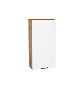 Шкаф верхний с 1-ой дверцей Флэт, цвет: White In 2S