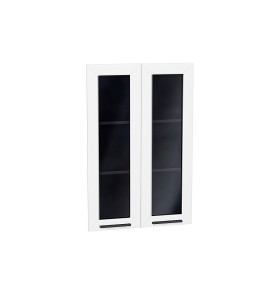 Комплект фасадов Глетчер со стеклом для каркаса Ф-45Н В609, цвет: Айленд Силк