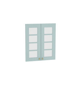 Комплект фасадов Прованс со стеклом для каркаса Ф-45Н В609, цвет: Гoлyбoй
