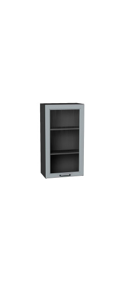 Шкаф верхний с 1-ой остекленной дверцей Ницца, цвет: Magnum | Эмаль высокой прочности Renner (Италия)., Magnum