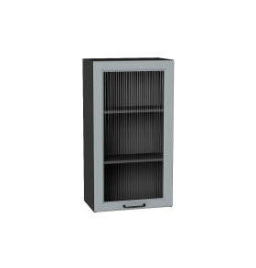 Шкаф верхний с 1-ой остекленной дверцей Ницца, цвет: Magnum