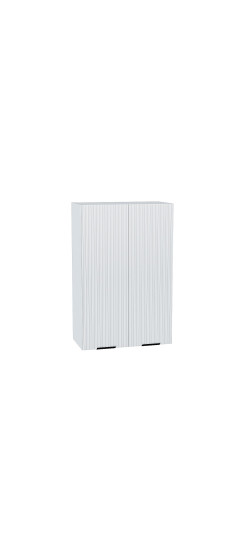 Шкаф верхний с 2-мя дверцами Евро Лайн, цвет: Белый | Пленка ПВХ., Белый