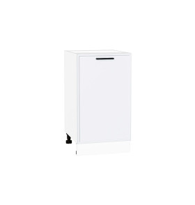 Шкаф нижний с 1-ой дверцей Фрейм, цвет: White Silk