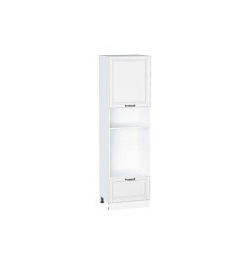 Шкаф пенал с 1-ой дверцей и ящиком под технику Дублин, цвет: Special White