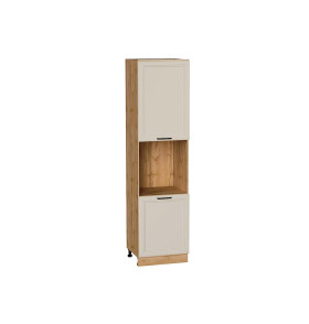 Шкаф пенал с 2-мя дверцами под технику Нео, цвет: Cream Silk