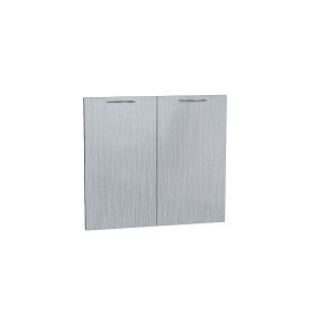 Комплект фасадов Валерия-М для каркаса Ф-50 В800/Н800/НМ800, цвет: Серый металлик дождь светлый