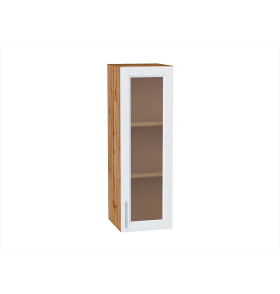 Шкаф верхний с 1-ой остекленной дверцей Сканди, цвет: White Softwood