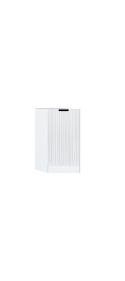 Шкаф нижний торцевой Евро Лайн, цвет: Белый | Пленка ПВХ., Белый