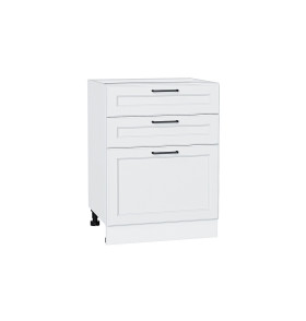 Шкаф нижний с 3-мя ящиками Барселона, цвет: Белый