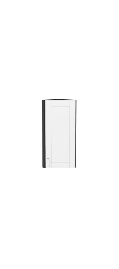 Шкаф верхний торцевой Лофт, цвет: White Silk | ПЭТ, White Silk