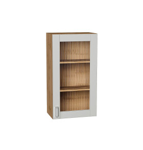 Шкаф верхний с 1-ой остекленной дверцей Лофт, цвет: Grey Silk