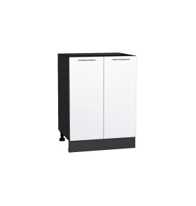 Шкаф нижний с 2-мя дверцами Валерия-М, цвет: Белый металлик