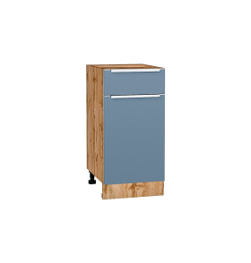 Шкаф нижний с 1-ой дверцей и ящиком Фьюжн, цвет: Silky Blue