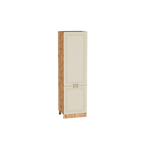 Шкаф пенал с 2-мя дверцами Ницца, цвет: Дуб крем