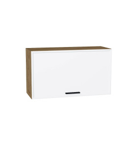 Шкаф верхний горизонтальный Фрейм, цвет: White Silk