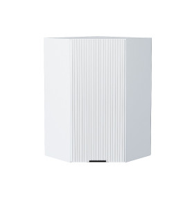 Шкаф верхний угловой Евро Лайн, цвет: Белый