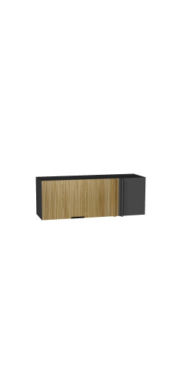 Шкаф верхний прямой угловой горизонтальный Евро Лайн, цвет: Дуб песочный | Пленка ПВХ., Дуб песочный