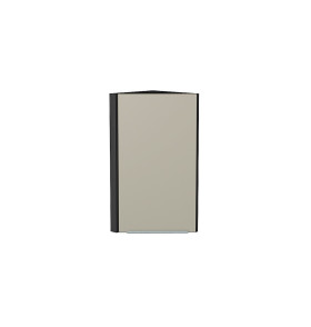 Шкаф верхний торцевой Фьюжн, цвет: Silky Grey