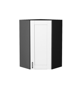 Шкаф верхний угловой Лофт, цвет: Super White