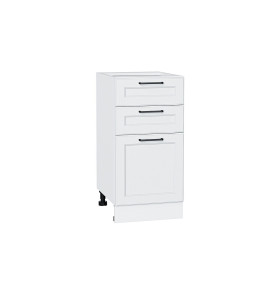 Шкаф нижний с 3-мя ящиками Барселона, цвет: Белый
