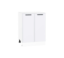 Шкаф нижний с 2-мя дверцами Фрейм, цвет: White Silk