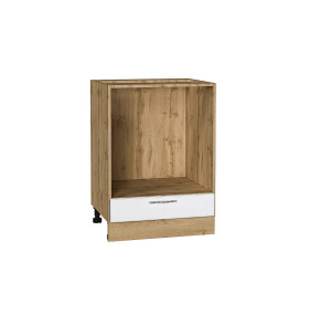 Шкаф нижний под духовку Валерия-М, цвет: Белый металлик