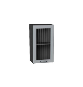 Шкаф верхний с 1-ой остекленной дверцей Ницца, цвет: Magnum