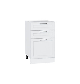 Шкаф нижний с 3-мя ящиками Барселона, цвет: Белый