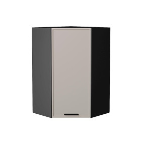 Шкаф верхний угловой Фрейм, цвет: Clay Silk