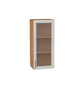 Шкаф верхний с 1-ой остекленной дверцей Сканди, цвет: Cappuccino Softwood