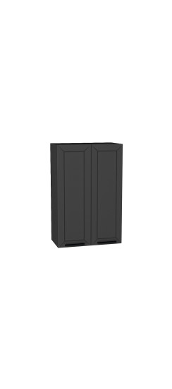 Шкаф верхний с 2-мя дверцами Глетчер, цвет: Маренго Силк | Пленка ПВХ «Soft Touch»., Маренго Силк