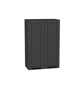 Шкаф верхний с 2-мя дверцами Глетчер, цвет: Маренго Силк