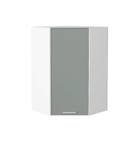 Шкаф верхний угловой Квадро, цвет: Аквамарин