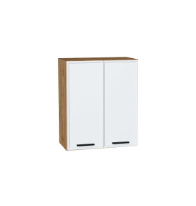 Шкаф верхний с 2-мя дверцами Фрейм, цвет: White Silk