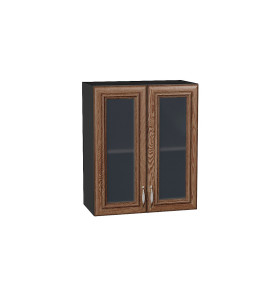 Шкаф верхний с 2-мя остекленными дверцами Шале, цвет: Brown Dreamline